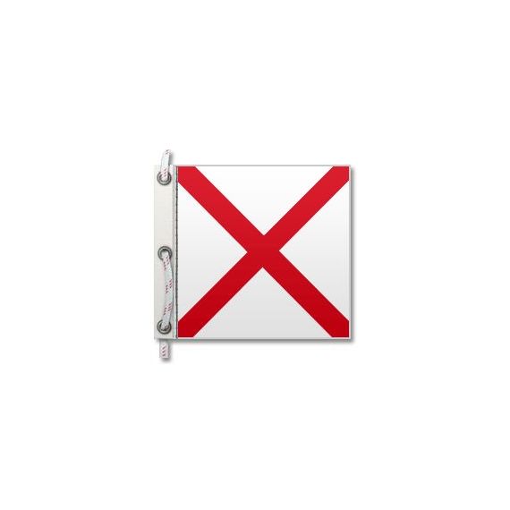 Bandiera Segnalazione Nautica "V" 60x50 cm