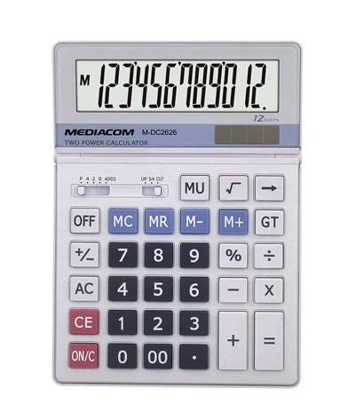CALCOLATRICE 12 DIGITS DESKTOP DC2626