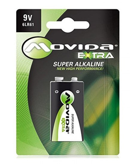 BATTERIE MONOUSO 9V EXTRA SUPER ALKALINA (6LR61)