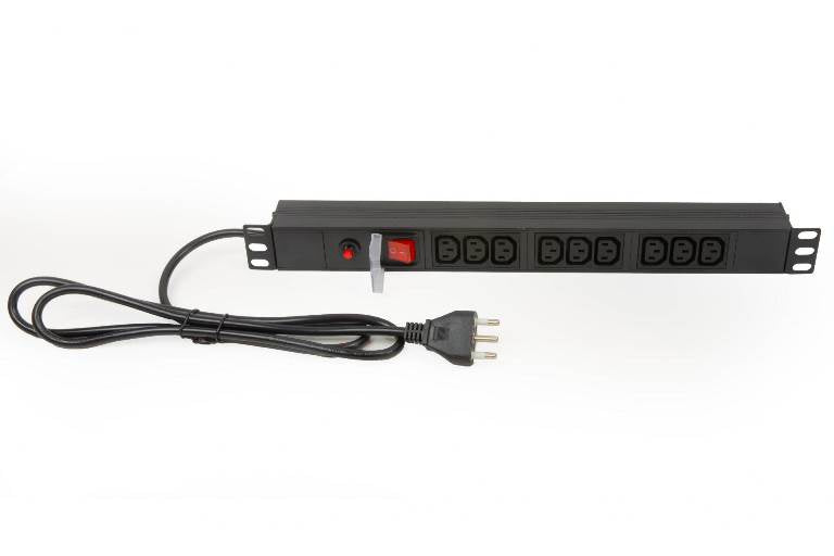 MULTIPRESA DA RACK 19" 9 PRESE IEC C13 CON SPINA ITA 16A (LK10052IT)