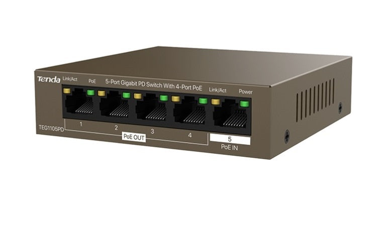 SWITCH RETE 5 PORTE 10/100/1000 TEG1105PD
