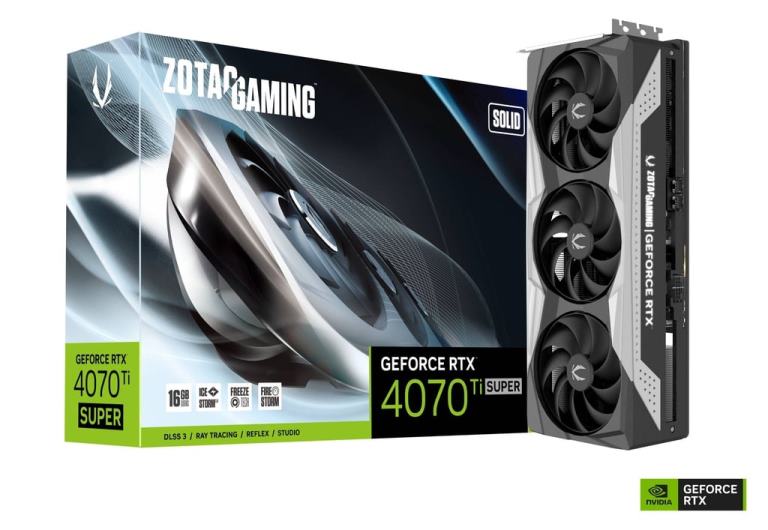 SCHEDA VIDEO GEFORCE RTX 4070 TI SUPER SOLID 16 GB ZT-D40730R-10P