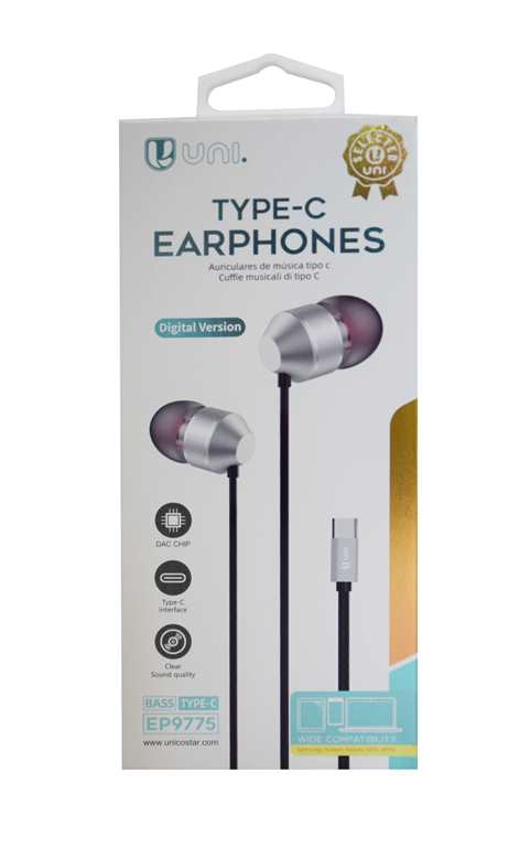 AURICOLARI USB TYPE-C (EP 9975S) SILVER