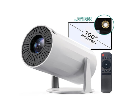 VIDEOPROIETTORE PRJ 5000 CON SCHERMO 100 POLLICI