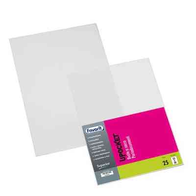 BUSTE A SACCO SUPERIOR UPOCKET 22X30 - 25PZ - TRASPARENTI (100460101)