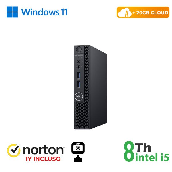 PC DELL OPTIPLEX 3060-5060M MINI INTEL CORE I5-8 GEN. 8GB 256GB SSD WINDOWS 11 P