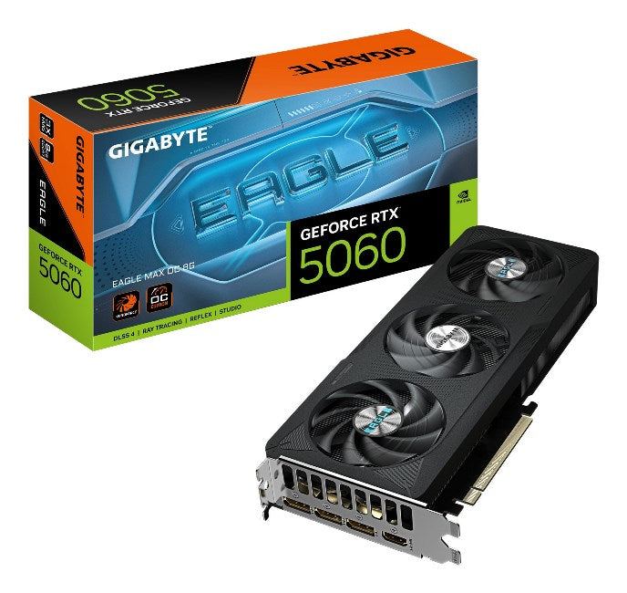 SCHEDA VIDEO GEFORCE RTX 5060 8 GB EAGLE MAX OC 8G GDDR7 (GV-N5060EAGLEMAX OC-8G