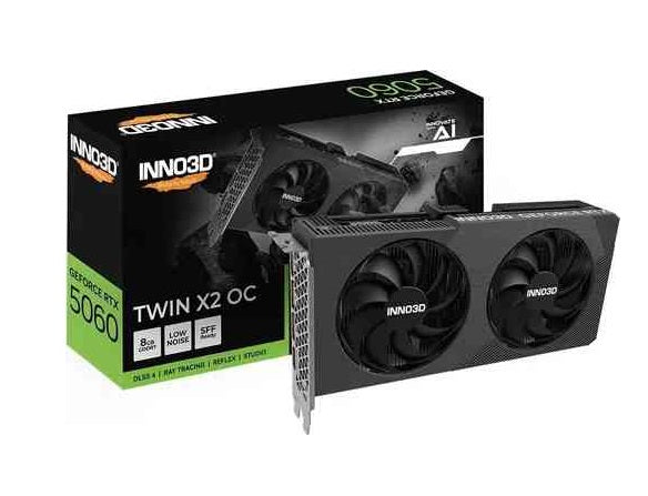SCHEDA VIDEO GEFORCE RTX 5060 8 GB TWIN X2 OC GDDR7 (N50602-08D7X-195071N)