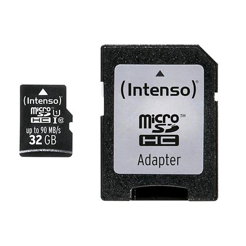 INTENSO MICRO SDHC 32GB CLASSE 10 CON ADATTATORE