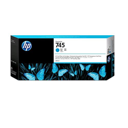 HP 745 CARTUCCIA INK-JET 300 ML CIANO
