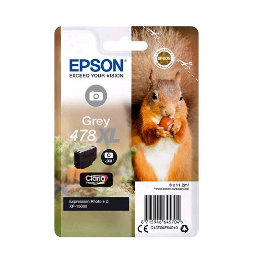 EPSON 478 XL CARTUCCIA INK-JET 10.2 ML GRIGIO