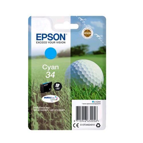EPSON 34 CARTUCCIA INK 4.2 ML CIANO