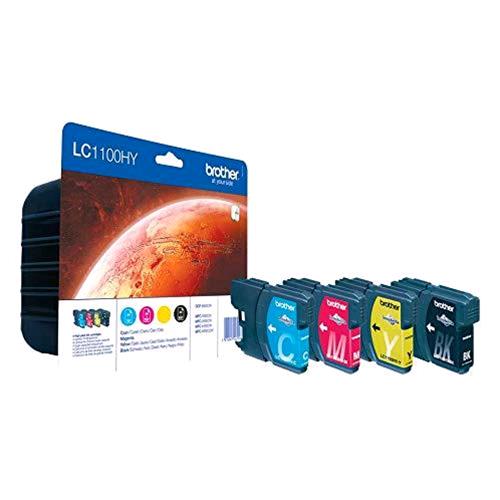 BROTHER MULTIPACK LC-1100HYVALBP CARTUCCE INK NERO + CIANO + MAGENTA + GIALLO AL