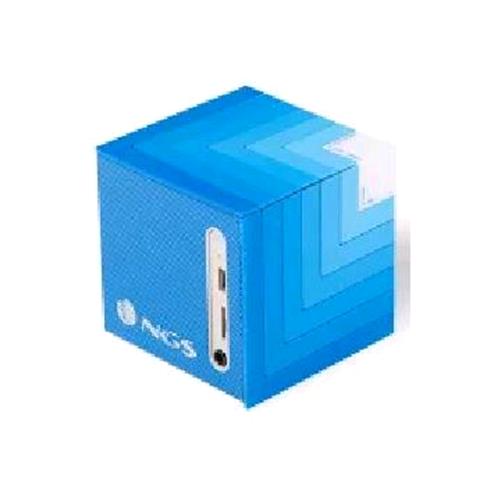 NGS DIFFUSORE BLUETOOTH ROLLER CUBE 5W AUX USB MICRO SD COLORE BLU