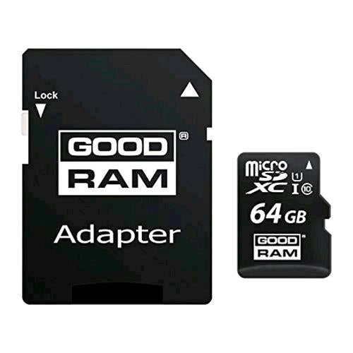 GOODRAM MICRO SD 64GB + ADATTATORE CLASSE 10