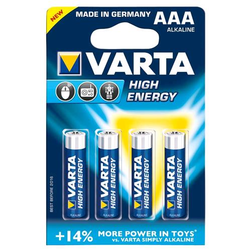VARTA CF4 LONGLIFE POWER BLU MINISTILO AAA CONF. 4 Pz