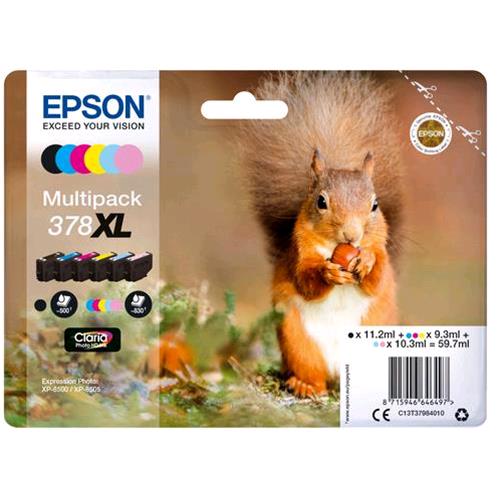 EPSON T37984020 378XL MULTIPACK 6 COLORI