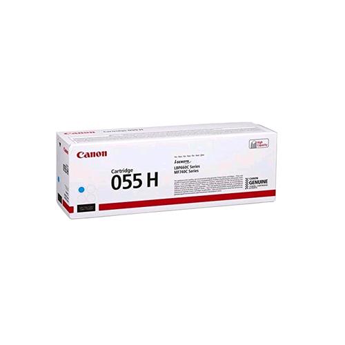 CANON 055H TONER ORIGINALE ALTA CAPACITA' 5.900 PAG COLORE CIANO