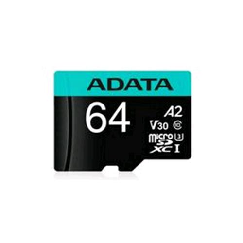 ADATA V30S A2 PREMIER PRO MICRO SD XC 64GB CLASSE 10