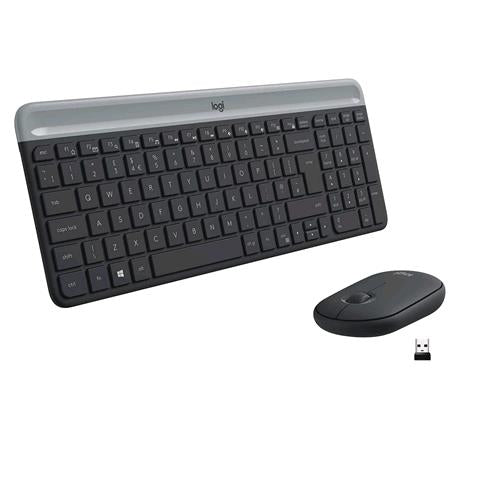 LOGITECH MK470 KIT TASTIERA + MOUSE WIRELESS LAYOUT ITALIANO NERO