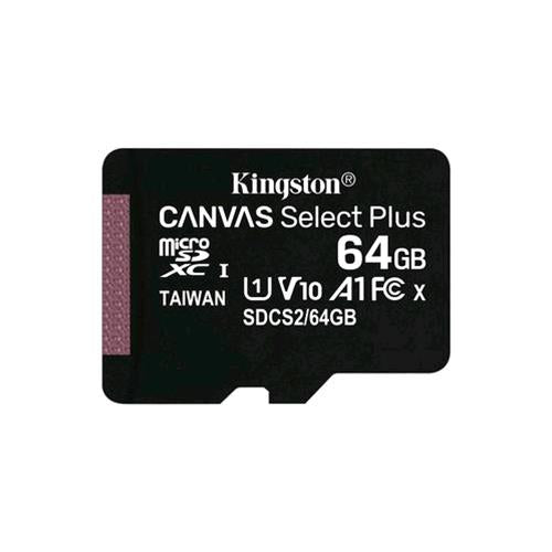 KINGSTON CANVAS SELECT PLUS 64GB MICRO SDXC CLASSE 10 UHS-I