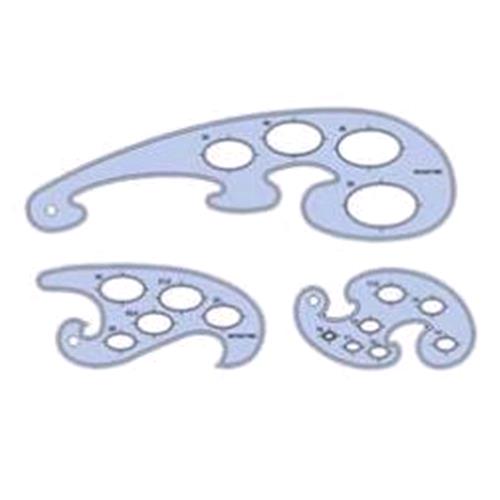 MAPED CURVILINEE IN PLASTICA SET 3 Pz.