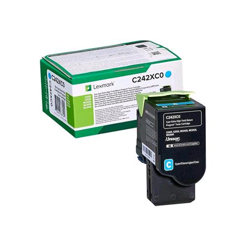 LEXMARK C242XC0 TONER CIANO PER C2425DW / C2535DW / MC2425ADW / MC2535ADWE / MC2