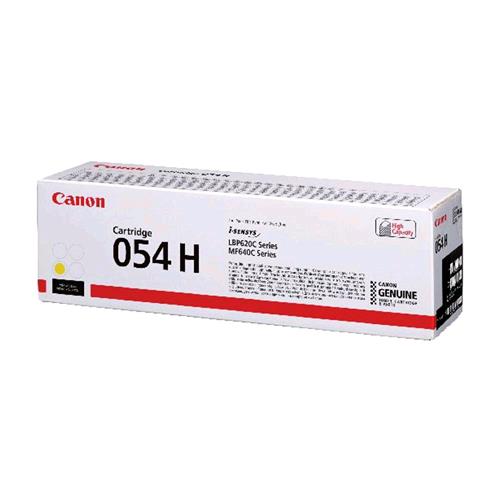 CANON 054 H TONER GIALLO 2.300 PAGINE PER PER IMAGECLASS LBP622, MF641; I-SENSYS