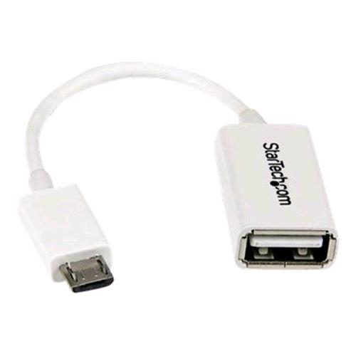 STARTECH CAVO ADATTATORE MICRO USB A USB FEMMINA BIANCO