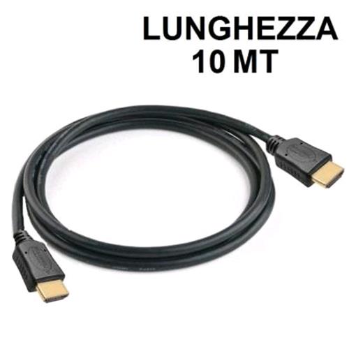 VULTECH CAVO HDMI A HDMI V 1.4 HIGH SPEED CON ETHERNET MASCHIO-MASCHIO 10 MT NER