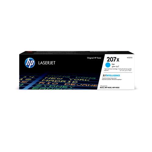HP 207X TONER CIANO ALTA RESA 2.450 PAGINE PER COLOR LASERJET PRO MFP M282NW, MF