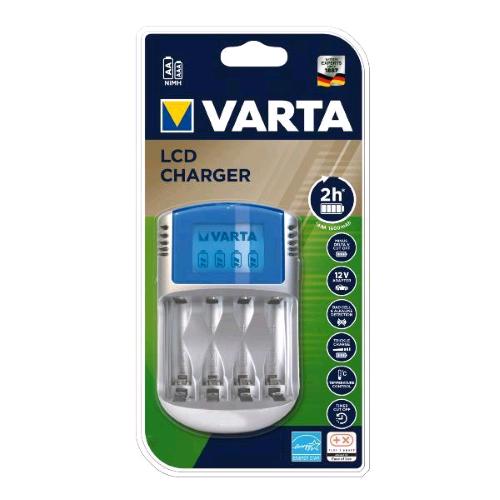 VARTA CARICABATTERIE LCD PER BATTERIE RICARICABILI AA STILO / AAAMINISTILO 12V/U