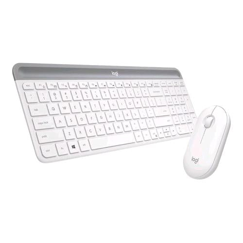 LOGITECH COMBO MK470 SET TASTIERA SLIM + MOUSE WIRELESS BIANCO