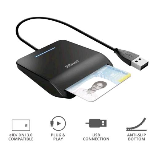 TRUST PRIMO SMART CARD READER LETTORE SMART CARD DNI USB 2.0