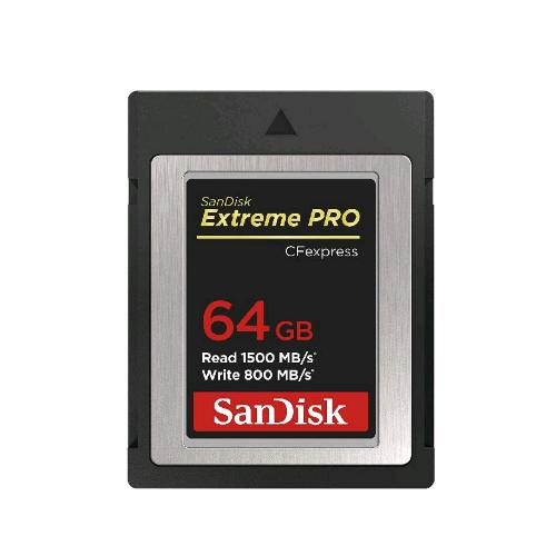 SANDISK EXTREME PRO MEMORY CARD 64GB 4K NERO