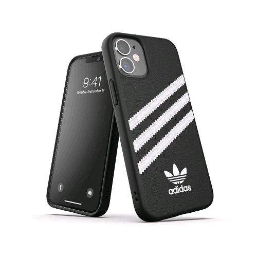 ADIDAS SAMBA APPLE iPHONE 12 MINI CUSTODIA IN TPU E POLIURETANO SIMILPELLLE NERO