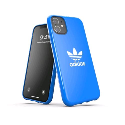 ADIDAS SNAP APPLE iPHONE 12 PRO MAX CUSTODIA IN TPU CON LOGO A TRIFOGLIO BLU BIA