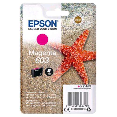EPSON 603 STELLA MARINA CARTUCCIA INK MAGENTA 2.4 ML