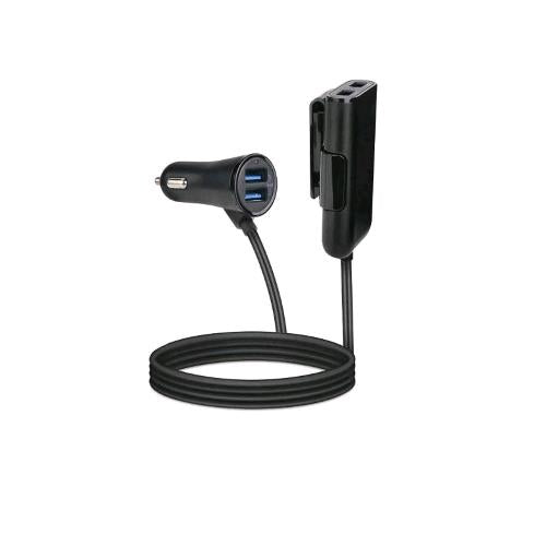 CELLY CARICABATTERIE DA AUTO 2 X F USB TIPO A + 2 F USB TIPO A PER SEDILI POSTER