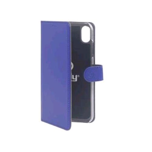 CELLY APPLE iPHONE XR CUSTODIA A PORTAFOGLIO SIMILPELLE FLAP MAGNETICO BLU