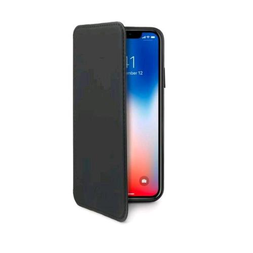 CELLY APPLE iPHONE X/XS CUSTODIA AGENDA CON FINITURA SOFT TOUCH ED EFFETTO OPACO