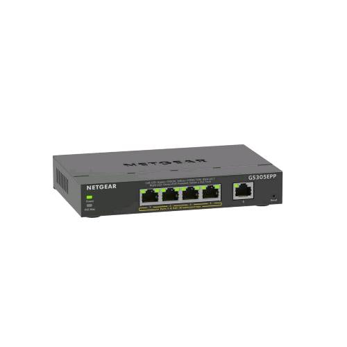 NETGEAR GS305EPP-100PES SWITCH 5 x 10/100/1000 (4 PoE+) 120 W