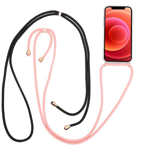 CELLY APPLE iPHONE 12 PRO MAX COVER TPU CON 2 LACCI DA COLLO REGOLABILI MULTICOL