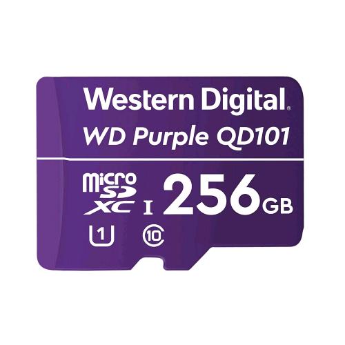 WESTERN DIGITAL QD101 MICRO SDXC 256 GB CLASSE 10 U1 VIOLA