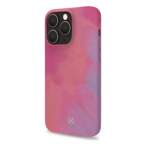 CELLY APPLE iPHONE 13 PRO COVER WATERCOLOR IN TPU CON FINITURA SOFT TOCH PINK