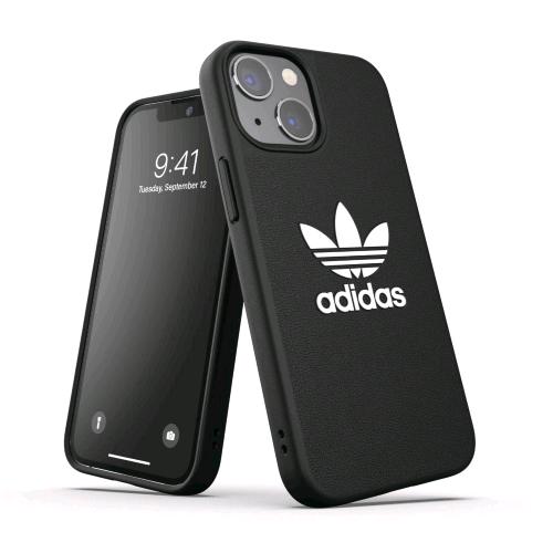 ADIDAS APPLE iPHONE 13 MINI ADICOLOR CUSTODIA IN TPU E POLIURETANO NERO CON LOGO