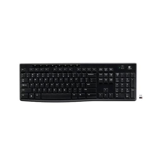 LOGITECH COMBO K270 TASTIERA WIRELESS CON RICEVITORE USB LAYOUT USA/EUROPA NERO