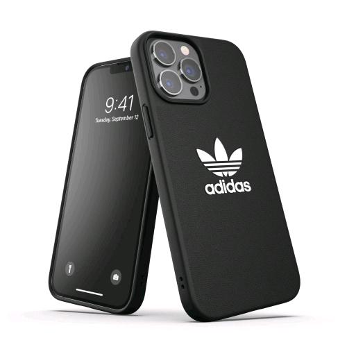 ADIDAS ADICOLOR APPLE iPHONE 13 PRO MAX CUSTODIA IN TPU E POLIURETANO NERO CON L