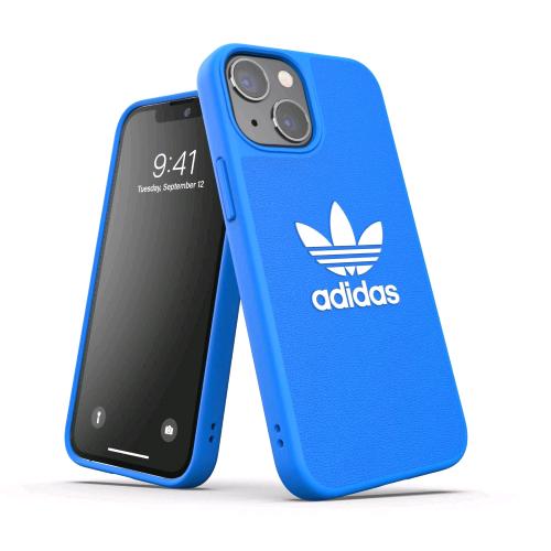 ADIDAS ADICOLOR APPLE iPHONE 13 MINI CUSTODIA IN TPU E POLIURETANO BLU CON LOGO