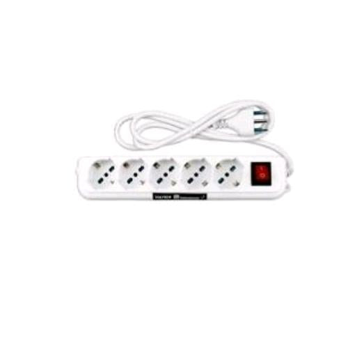 IGLOO MULTIPRESA 5 USCITE CON INTERRUTTORE 2500 W 16 A BIANCO